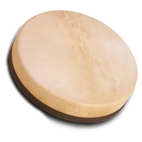 Schlagwerk RTS41 Rahmentrommel - Handtrommel mit Haltekreuz 40 cm - Djemben: Stimmbare Handtrommel aus Buchenholz mit Ziegenfell für authentischen Klang, ideal für mobile Musiker und flexible Einsätze.