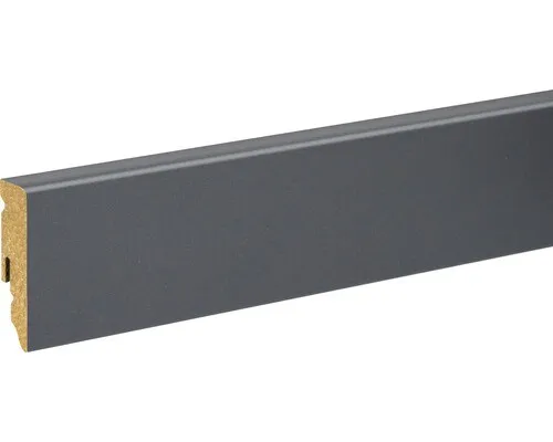 Sockelleiste anthrazitgrau foliert FU062L 2400 x 58 x 15 mm