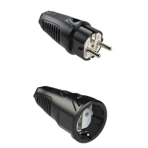 Set Gummi Schukokupplung Schukostecker 220V Stecker 802.401.01 Kupplung 802.451