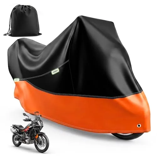 mobumeia Motorrad Abdeckplane Outdoor, 210D Motorradabdeckung Wasserdicht