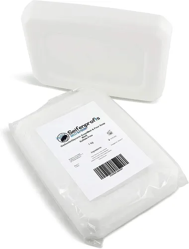 Gießseife Rohseife Glycerinseife Seifen gießen SLES-Frei - Weiß/Opak - 1 kg