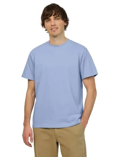 Street One MEN Basic T-Shirt aus Reiner Baumwolle Beach Blue M