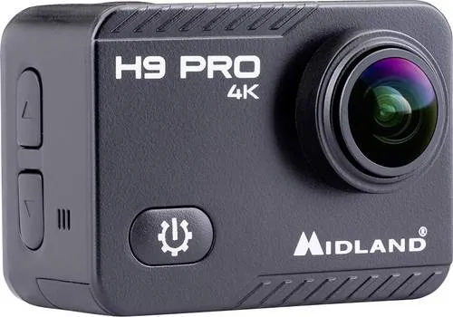 Midland H9 Pro WiFi Action Kamera, C1518, Ultra HD 4K - Action-Cam mit beeindruckender Ultra HD 4K Auflösung, ideal für Abenteuer und Sport, langlebig und robust für jedes Wetter.