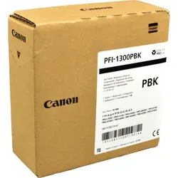 Canon Tinte PFI-1300PBK photo black (330ml) - Druckerpatronen für Canon imagePROGRAF Pro-2000/2100/4000, original und hochkapazitiv für brillante Druckergebnisse.