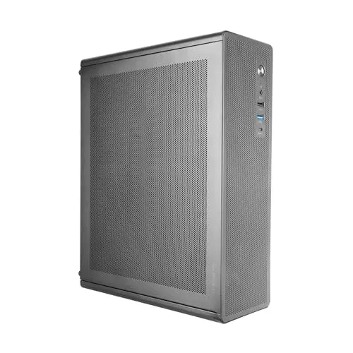 Produktbild Tacens AEROSLIM500, PC-Gehäuse MicroATX, Staubschutz-Mesh-Panels, TFX-Netzteil 500W, Frontlüfter FDB 90mm, Slim-Minitower kompatibel mit MicroATX und Mini-ITX, USB-C und USB 3.0, Schwarz