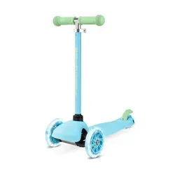 BOLDCUBE Tretroller Teeny 3-Rad Scooter, blau - Der BOLDCUBE Teeny 3-Rad-Roller ist ideal für Kinder von 2 bis 6 Jahren. Mit leichtem Rahmen und höhenverstellbarem Lenker wächst er mit Ihrem Kind mit. Blinkende Räder sorgen für zusätzlichen Spaß beim Fahren!