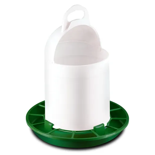 Stükerjürgen Geflügel-Futterautomat 4kg, mit Klappdeckel, Futtertrog, Hühnertrog