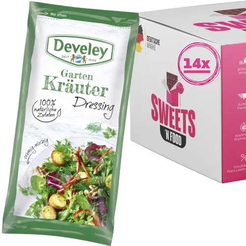 Develey Gartenkräuter Dressing Portionsbeutel 14x75 ml