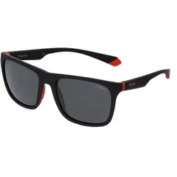 Polaroid Unisex PLD 2141/S Sonnenbrille, Blx, 57 - Sportbrille mit UV-Schutz und stylischem Design, ideal für aktive Freizeit und Outdoor-Aktivitäten.