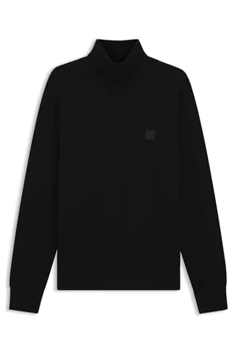 BOSS Akiro_S Pullover - Gerade geschnitten, mit gewebtem Logo-Etikett und Rippbündchen für einen stilvollen Look und hohen Tragekomfort.