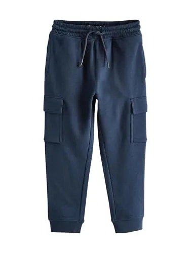 NEXT Jungen Schmale Passform Slim Fit Cargo-Jogginghose Marineblau 176