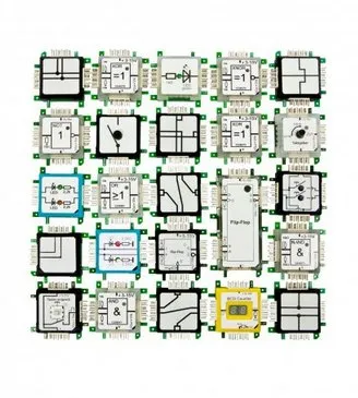 ALLNET Brick'R'knowledge Logic Set (Deutsch) - Tablets - Ideales Einstiegsset für digitale Schaltungstechnik mit umfassendem Zubehör und didaktischen Beispielen für effektives Lernen und Experimentieren.