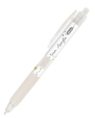 Online Pen Künstlerstift ONLINE Calli.Brush Acrylic Liner Weiß 1mm Spitze 12 Farben