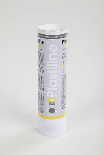 CLAIREFONTAINE Stempel 1kg Modelliermasse Härtegrad 30 - Dunkelgrau 1730T, PLASTILINE - Stempel und Modelliermasse in einem, extraweich und 100% wiederverwendbar. Ideal für kreative Projekte, bleibt formbar und trocknet nicht aus.