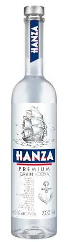 Torunska Hansa Premium Grain Vodka – 0,7l Flasche mit 40% Vol.