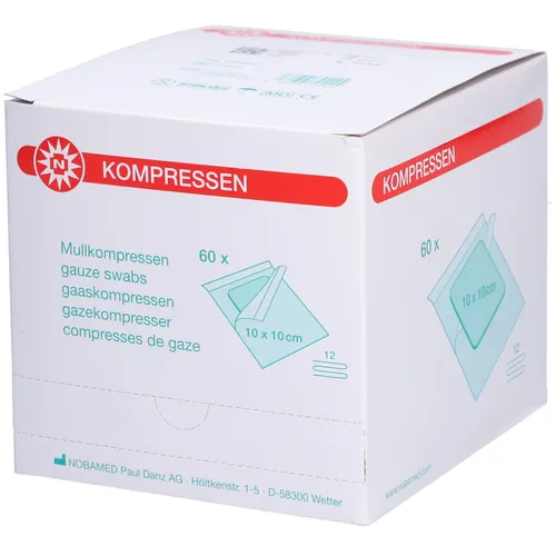 Mullkompresse-steril, 12-fach, à 1