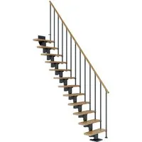 Dolle Mittelholmtreppe Dublin Eiche Anthrazit von DOLLE