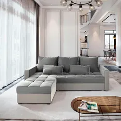 Masseno Ecksofa KOS PIK mit Schlaffunktion - Multifunktionales Wohnzimmersofa in Hellgrau - Ecksofa KOS PIK mit Schlaffunktion und Bettkasten bietet eleganten Komfort und Stauraum. Ideal für Wohnzimmer und Übernachtungsgäste, vereint es Stil und Funktionalität.