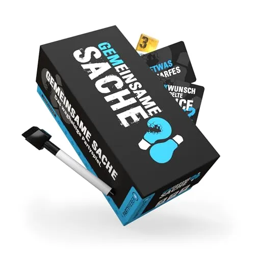 DENKRIESEN - PARTYFIEBER - GEMEINSAME Sache® Das waghalsige Partyspiel | 120 Wettchips | 300 Karten | Partyspiel | Familienspiel | Geschenkidee | Spaß und Spannung für Jede Party