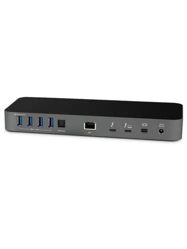OWC 14-Port Thunderbolt 3 Dock - Space Grau - Weiteres Notebook-Zubehör mit 14 Anschlüssen, ideal für umfangreiche Peripherie-Anschlüsse und schnelles Datenmanagement.