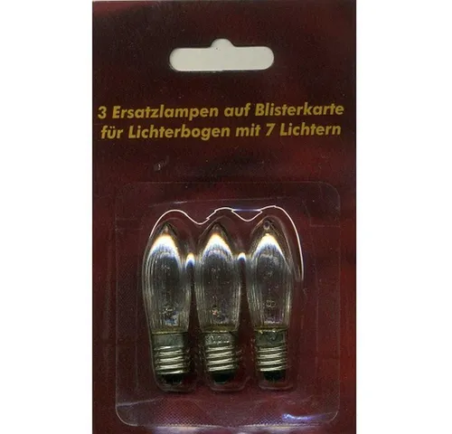 Nipach Lichterkette XI11956 Ersatzlampen 3er 34V/3W E10 für 7er