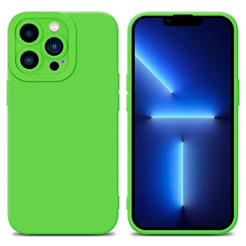 Cadorabo Hülle kompatibel mit Apple iPhone 12 PRO MAX Schutzhülle TPU Silikon Case Liquid Design mit Kameraschutz Slim Kratzfest Weiche Gummi mit Rundumschutz Case Hülle für iPhone 12 PRO MAX in Grün
