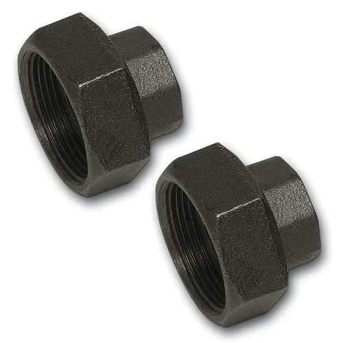Pumpenverschraubung Satz Rp 1 1/4'' IG x 2'' ÜW schwarz - Thermostate - Robuste und langlebige Pumpenverschraubung für zuverlässige Dichtheit ohne Dichtungen.