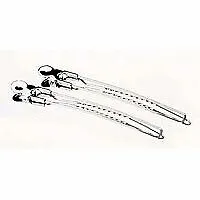 Efalock Haarschneideklammer silber 12Stk in silber von EFALOCK