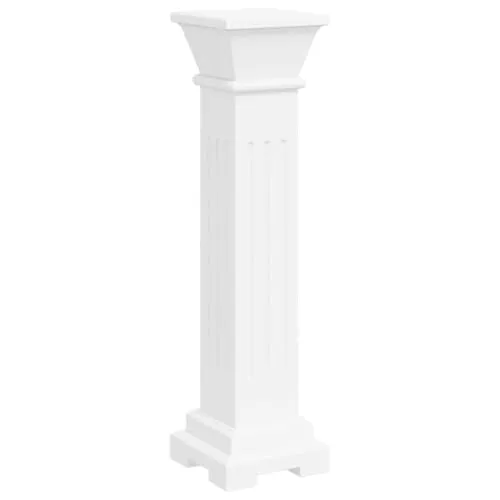 Säulen-Pflanzenständer Klassischer Stil in weiß von vidaXL