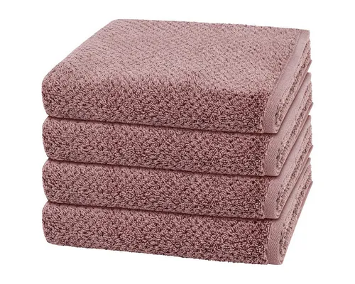 Cawö Handtuch Set Pure, Walkfrottee in rot von Cawö