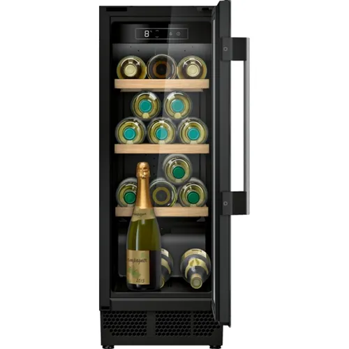 KU9202HF0 Weinkühlschrank - Weinkühlschrank mit 82 cm Höhe und 30 cm Breite, ideal für 58 l Weinlagerung, ausgestattet mit energieeffizienter LED-Beleuchtung.