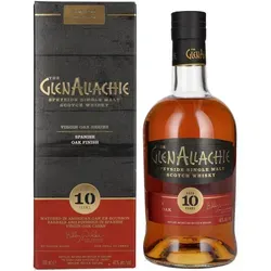 GlenAllachie 10 Years Old Spanish Virgin Oak Finish 48% Vol. 0,7l - Whisky mit außergewöhnlicher Tiefe, gereift in Bourbon Barrels und veredelt in spanischen Virgin Oak Fässern – ein Hochgenuss für Kenner und Genießer.