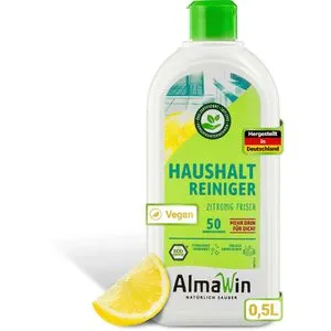 AlmaWin Allzweckreiniger Haushaltreiniger, Konzentrat, mit Zitronenduft, Flasche 500ml