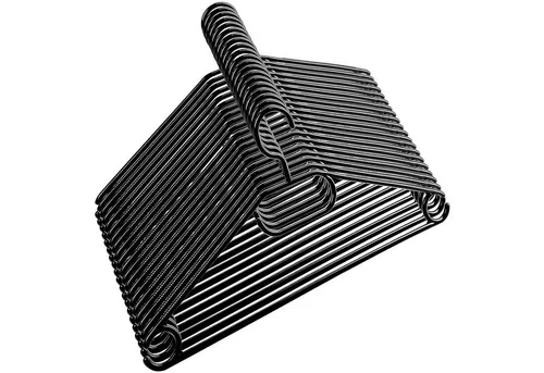 Centi Mehrfach-Kleiderbügel Schwarze Kleiderbügel Set mit Drehhaken 60-tlg., platzsparend Länge ca. 41 cm