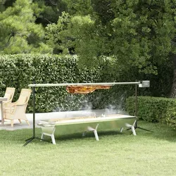 vidaXL Automatischer Rotisserie Grill mit Elektromotor - Grills für den Außenbereich: Genießen Sie müheloses Grillen mit einem leistungsstarken Elektromotor, ideal für ganze Lämmer oder Schweinchen. Hergestellt aus langlebigem Edelstahl, korrosionsbeständig und leicht zu reinigen.