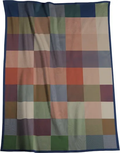 Wohndecke Pure Cotton Karo grün von Biederlack