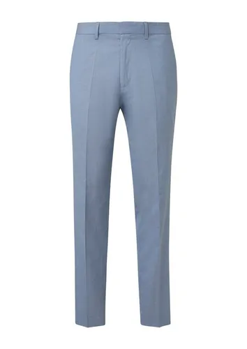 s.Oliver BLACK LABEL Stoffhose s.O PURE - Elegante Anzughose mit feiner Webstruktur in Blau, ideal für besondere Anlässe. Hochwertiger Viskosemix sorgt für hohen Tragekomfort.