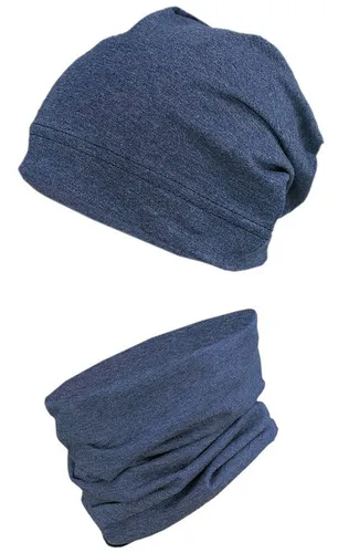TupTam Beanie TupTam Jungen Beanie Mütze und Schlauchschal 2er Set