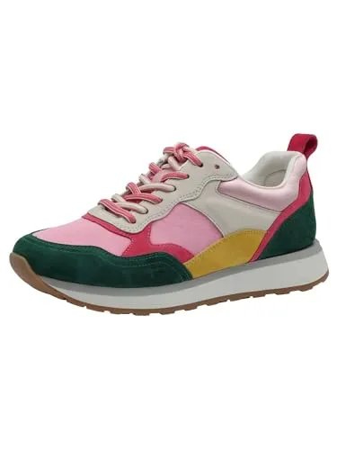 Tamaris Sneaker mit bunten Kontrastbesätzen in pink von Tamaris