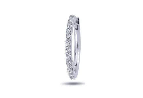 Diamant Herren Creole Brillant-Schliff in 14 Karat Weißgold - Elegante Hängeohrringe aus 14 Karat Weißgold mit funkelndem Brillant-Schliff. Perfekt für besondere Anlässe und stilvolle Akzente.