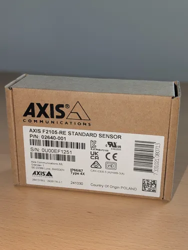 Axis F2105-RE Standardsensor - Hochleistungs-Sensoreinheit - Überwachungskameras: 1080p Videoqualität, 108° Sichtfeld und herausragende Leistung bei schwachem Licht für zuverlässige 24/7-Überwachung.