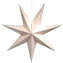 Stern beleuchtet zum aufhängen mit E14 Fassung rosa 100cm - Rosa