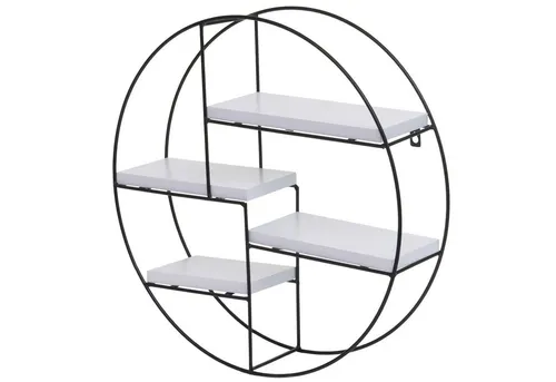 MCW Wandregal Weiß, 4 Regalböden aus Paulownia