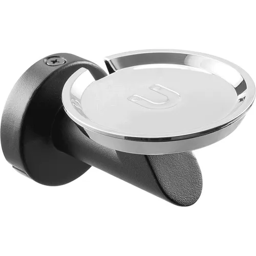 Maclean MC-857 - Wandhalterung für Lautsprecher, kompatibel mit Google Home, schwarz/silber (Wandmontage) (MC-857)