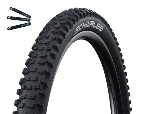 maxxi4you Fahrradreifen Faltreifen Schwalbe Hans Dampf 1 x Schwarz 60-622 inkl. Reifenheber