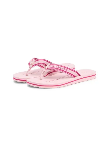 Tommy Hilfiger TH WEBBING SUMMER SANDAL – Zehentrenner für den Sommer - Praktische Zehentrenner von Tommy Hilfiger mit leichtem Textil-Obermaterial und rutschfester EVA-Sohle. Ideal für Strand und Stadtbummel, einfach an- und auszuziehen. Perfekt für warme Tage!