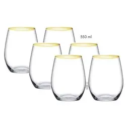 Trinkgläser Gold von Pasabahçe