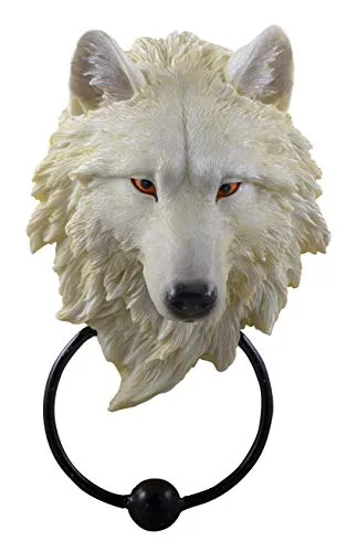 Vogler Dekofigur Türklopfer Weißer Wolfskopf von Joh. Vogler GmbH