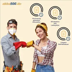 Akku für Worx WG, WU, WX, Landroid M500, M700, M1000, L1000, S300,  Li-Ion, 20V, 4Ah