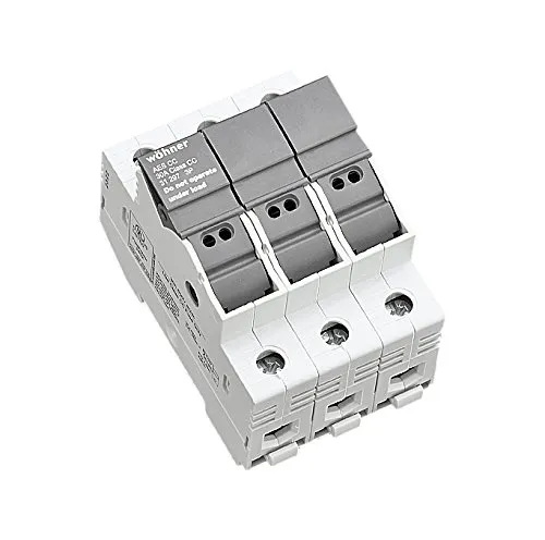 Wöhner Sicherungssockel, 3-polig 31 297 f. Zylindersicherung D0-Sicherungslasttrennschalter 4021267312978